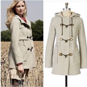 Anthropologie Idra Women's Hooded Toggle Coat